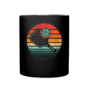 Pickleball Retro Vintage - Mug uni - noir - Devant
