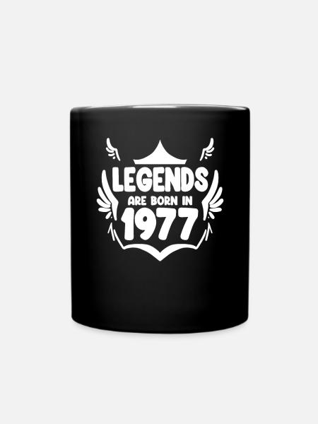 1977 - Né 1977 - Année de naissance 1977 - Mug uni - noir