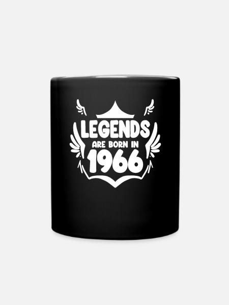 1966 - Jahrgang 1966 - Geburtsjahr 1966 - Tasse einfarbig - Schwarz