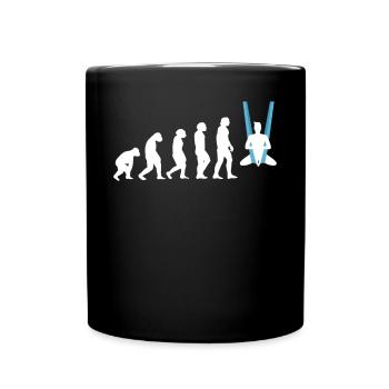 Evolution Of An Aerialist - Aerial Silk - Tasse einfarbig - Schwarz - Vorne