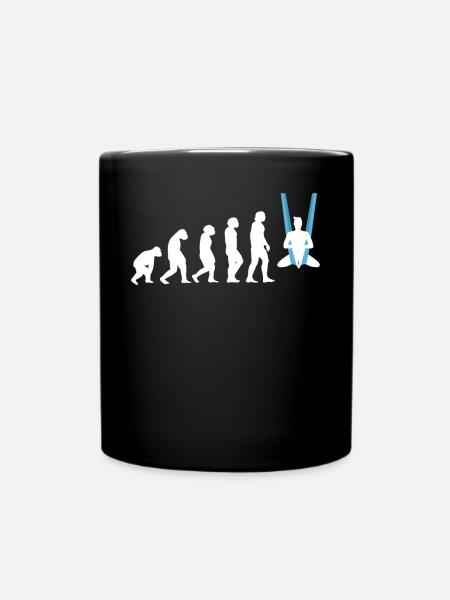 Evolution Of An Aerialist - Aerial Silk - Full Colour Mug - black