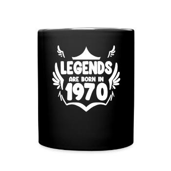 1970 - Né 1970 - Année de naissance 1970 - Mug uni - noir - Devant