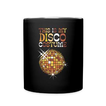 Ceci est mon costume Disco - Mug uni - noir - Devant