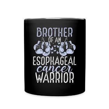 Frère Frère jumeau de sensibilisation au cancer de l’œsophage Frère ou sœur - Mug uni - noir - Devant