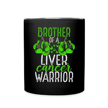 Frère Sensibilisation au cancer du foie Jumeau - Mug uni - noir - Devant