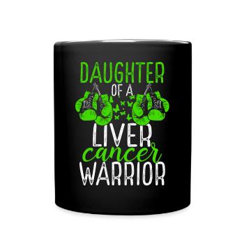 Daughter Liver Cancer Awareness Month Ribbon - Tasse einfarbig - Schwarz - Vorne