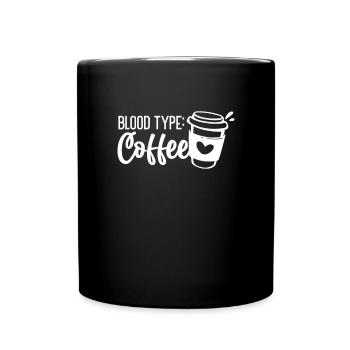Kaffee Koffein Espresso Barista Geschenk - Tasse einfarbig - Schwarz - Vorne