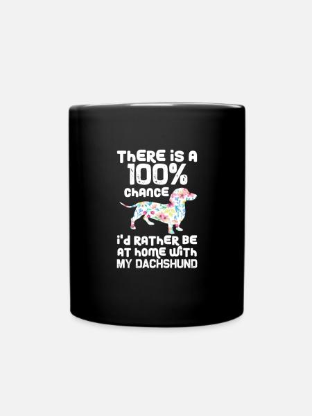 Teckel Chien Chien Dachshund Teckel Cadeau - Mug uni - noir