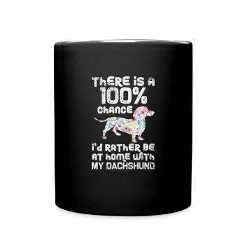 Teckel - Mug uni - noir - Devant