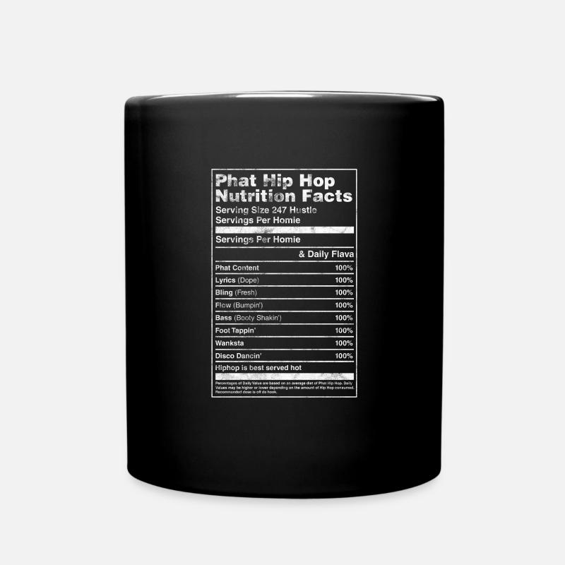 Hip Hop - Tasse einfarbig - Schwarz