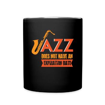 Saxophone Jazz Orchestra Musiciens Smooth Jazz - Mug uni - noir - Devant