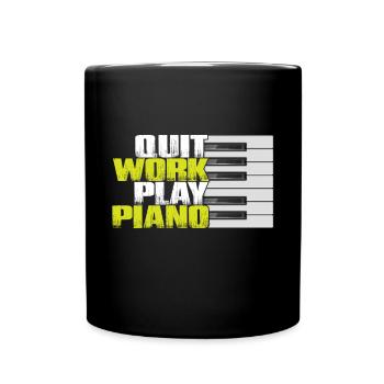 Saxophon Jazz Freedom Orchestra Musiker Smooth Jaz - Tasse einfarbig - Schwarz - Vorne