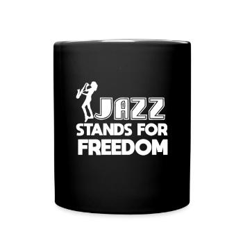 Music Jazz Saxophone Orchestra Musicians - Full Colour Mug - black - Front