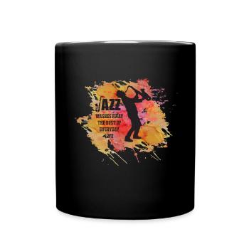Musique Musiciens de jazz Orchestre de saxophone Musiciens - Mug uni - noir - Devant