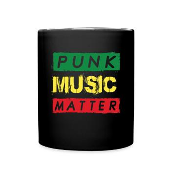 Punk Musik Materie Punks Rocking Weihnachten - Tasse einfarbig - Schwarz - Vorne