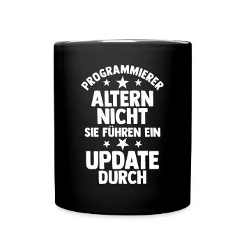 Programmieren Entwickler Coder Programmierer - Tasse einfarbig - Schwarz - Vorne