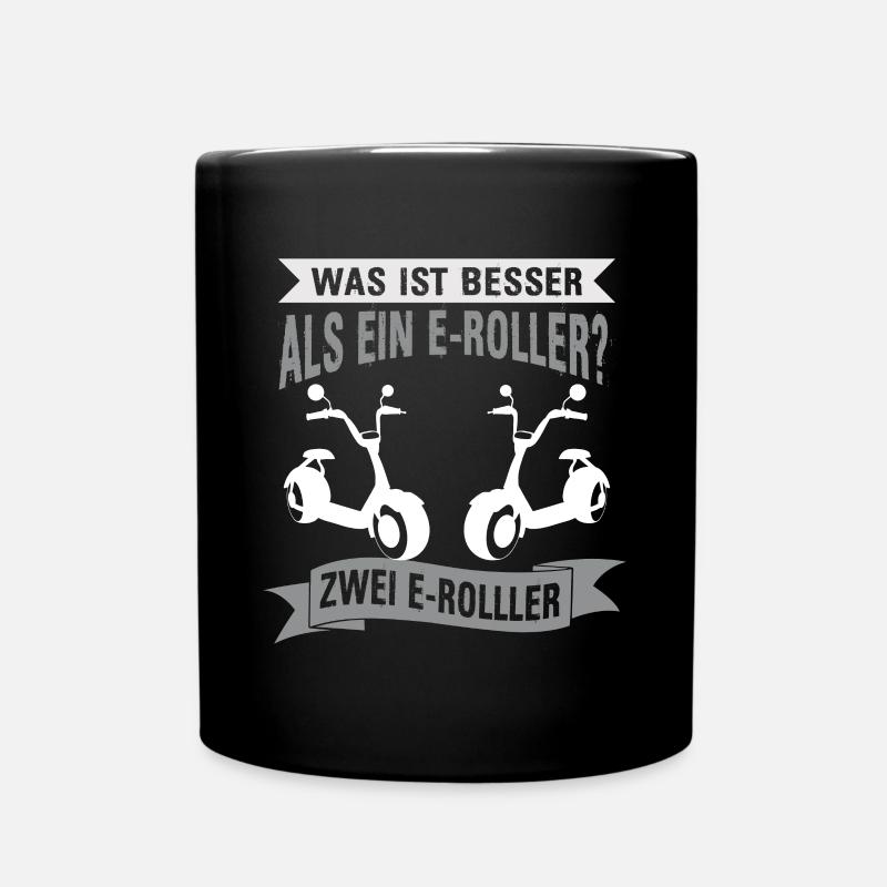 E-Roller Elektroroller - Tasse einfarbig - Schwarz