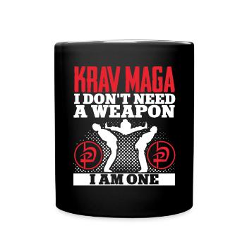 Krav Maga Apparel Israélien Self - Mug uni - noir - Devant