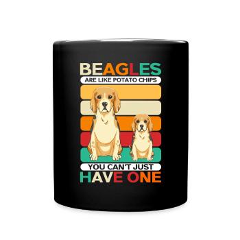 Beagle Dogs Dog Owner Dog Owner Gift - Full Colour Mug - black - Front