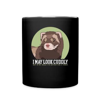 Ferret owner | Marder Ferret Gift - Full Colour Mug - black - Front