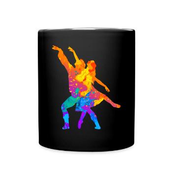 Danse de couple Danseurs de danse Salle de bal Tango - Mug uni - noir - Devant