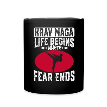 Krav Maga Apparel Israeli Self - Full Colour Mug - black - Front