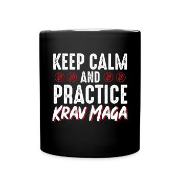 Krav Maga Apparel Israeli Self - Tasse einfarbig - Schwarz - Vorne