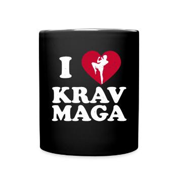 Krav Maga Apparel Israeli Self - Tasse einfarbig - Schwarz - Vorne