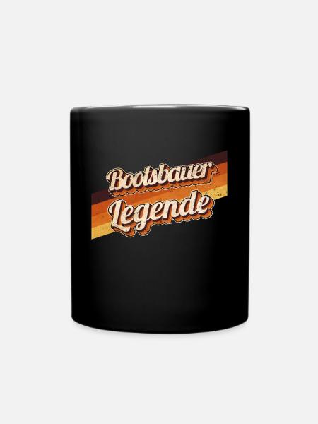 Schiffbauer Geburtstag als Legende geboren - Tasse einfarbig - Schwarz