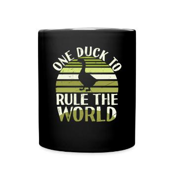 One Duck To Rule The World - Full Colour Mug - black - Front