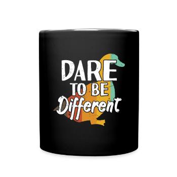 Dare To Be Different - Full Colour Mug - black - Front
