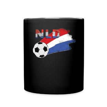 Drapeau Hollande - Mug uni - noir - Devant