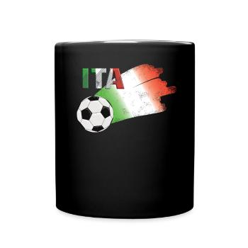 Drapeau Italie - Mug uni - noir - Devant