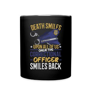 Correctional Officer Warden Jail Prison Guard - Full Colour Mug - black - Front