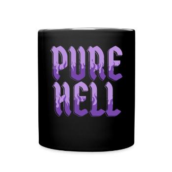 Reine Hölle Nu Goth Okkulte Hexerei Hexe Satanismus - Tasse einfarbig - Schwarz - Vorne