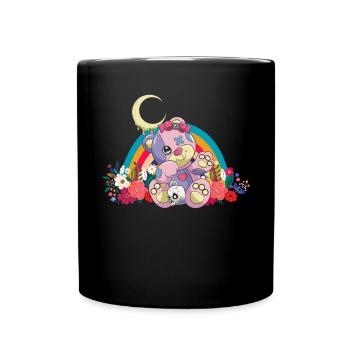 Nu Goth Japanische ästhetische okkulte Hexerei Hexe - Tasse einfarbig - Schwarz - Vorne