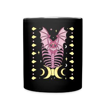 Nu Goth Japanische ästhetische okkulte Hexerei Hexe - Tasse einfarbig - Schwarz - Vorne