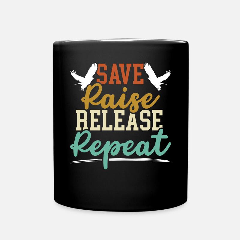 Save Raise Release Repeat Falconry Master Falconer - Tasse einfarbig - Schwarz