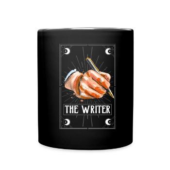 The Writer Tarot Card Reading Occult Dark Magic - Full Colour Mug - black - Front