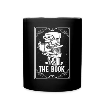 Le livre Carte de Tarot Lecture Occulte Magie Noire - Mug uni - noir - Devant