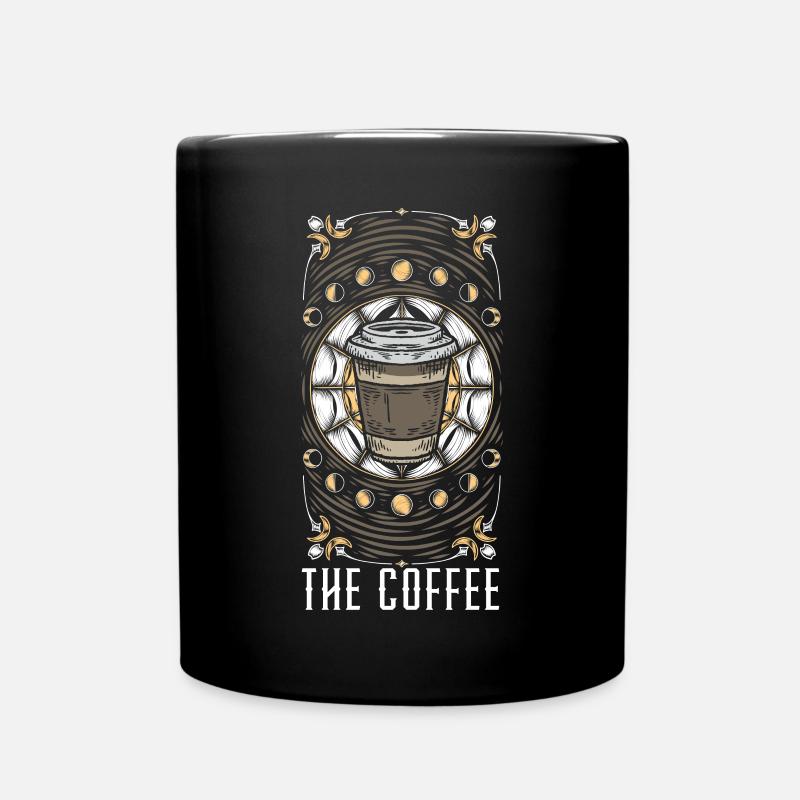 Der Kaffeetrinker Tarot Kartenlesung Dunkle Magie - Tasse einfarbig - Schwarz