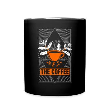 La carte de tarot du buveur de café lisant la magie noire - Mug uni - noir - Devant