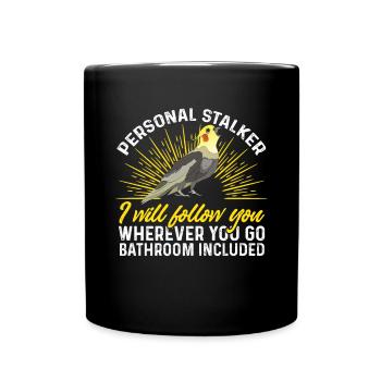 Cockatiel Cockatiel Cockatoo Perroquet Oiseau Cadeau - Mug uni - noir - Devant
