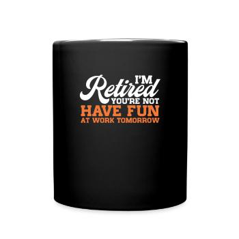 Pension de retraite Pension de pensionné Cadeau de pension de pensionné - Mug uni - noir - Devant