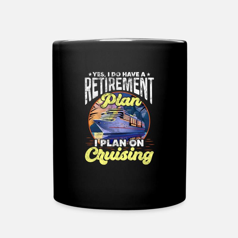 Retirement Cruise - Full Colour Mug - black
