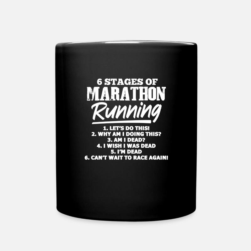 Courir - Mug uni - noir
