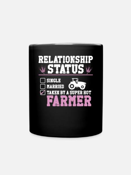 Farming Farmer Girl Girlfriend - Tasse einfarbig - Schwarz