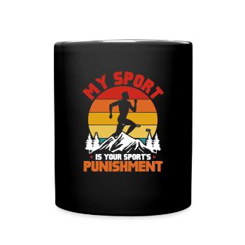 Run - Full Colour Mug - black - Front