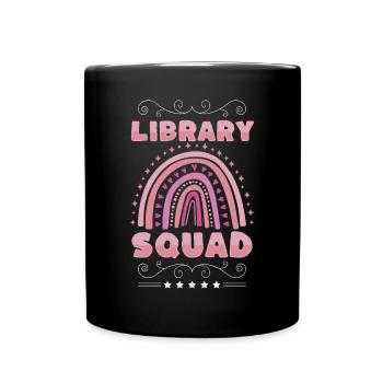 Cadeau de bibliothèque de chemises d’escouade de bibliothèque - Mug uni - noir - Devant