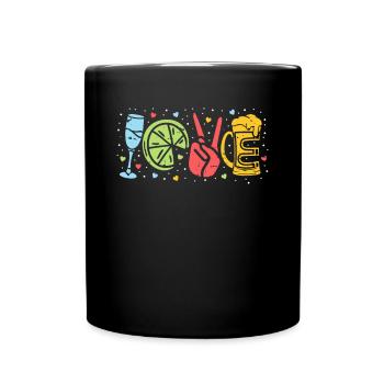 Love Bartender Shirt Cadeau - Mug uni - noir - Devant